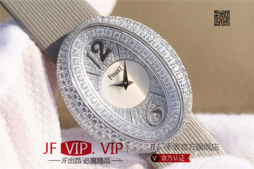 KG伯爵LIMELIGHT系列G0A35096腕表（AISI316L精钢表壳搭配，意大利进口头层沙丁布带，表圈镶嵌天然锆石 商品图3