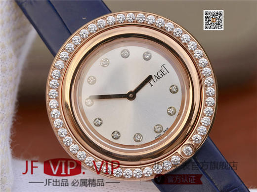 伯爵Possession女士腕表，此款腕表的圆形表圈也可以随着指尖完成360°优雅的旋转，中央的钻石随势划出一道优美的弧线，仿若在腕上跳一曲唯美的华尔兹 商品图3