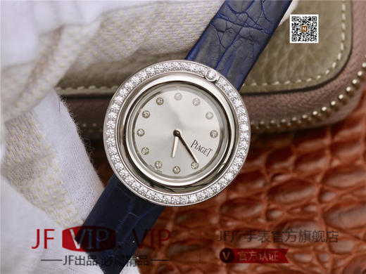 伯爵Possession女士腕表，此款腕表的圆形表圈也可以随着指尖完成360°优雅的旋转，中央的钻石随势划出一道优美的弧线，仿若在腕上跳一曲唯美的华尔兹 商品图2