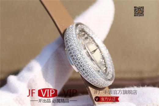 KG伯爵LIMELIGHT系列G0A35096腕表（AISI316L精钢表壳搭配，意大利进口头层沙丁布带，表圈镶嵌天然锆石 商品图4