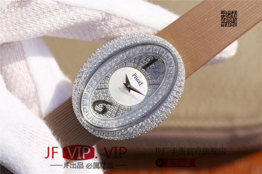 KG伯爵LIMELIGHT系列G0A35096腕表（AISI316L精钢表壳搭配，意大利进口头层沙丁布带，表圈镶嵌天然锆石 商品图2