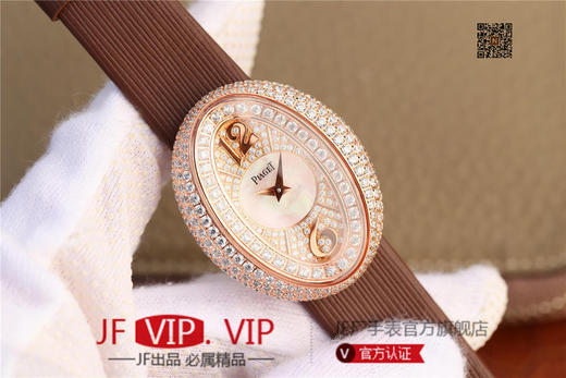 KG伯爵LIMELIGHT系列G0A35096腕表（AISI316L精钢表壳搭配，意大利进口头层沙丁布带，表圈镶嵌天然锆石 商品图1