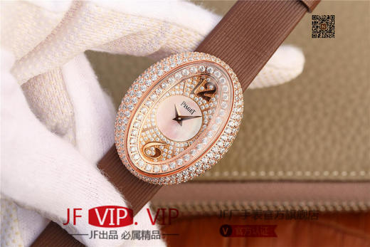 KG伯爵LIMELIGHT系列G0A35096腕表（AISI316L精钢表壳搭配，意大利进口头层沙丁布带，表圈镶嵌天然锆石 商品图2