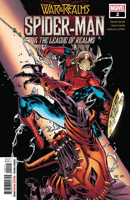 诸界之战 蜘蛛侠与诸界联盟 支线 War Of Realms Spider-Man & League Of Realms（2019）普封 商品图2