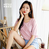 韩都衣舍2019夏装新款女装韩版学生打底圆领宽松短袖T恤DL12168喆 商品缩略图0