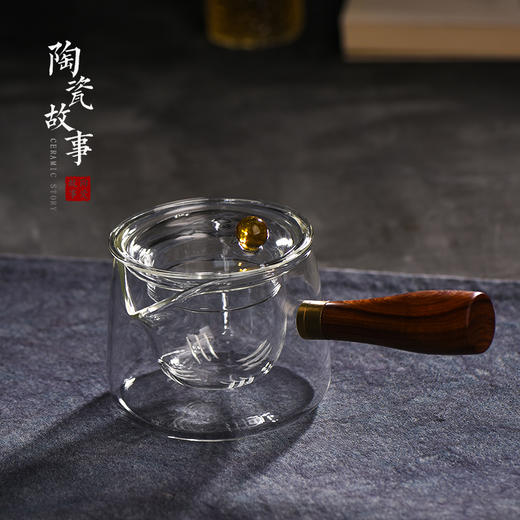 茶壶-泡茶壶-玻璃侧把玲珑壶 商品图1