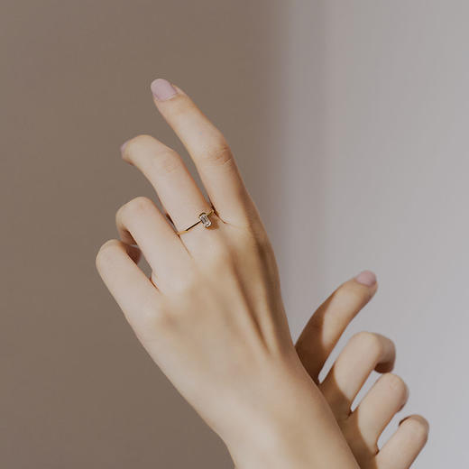 YIN隐 「熠」光芒系列祖母绿钻戒指 商品图3