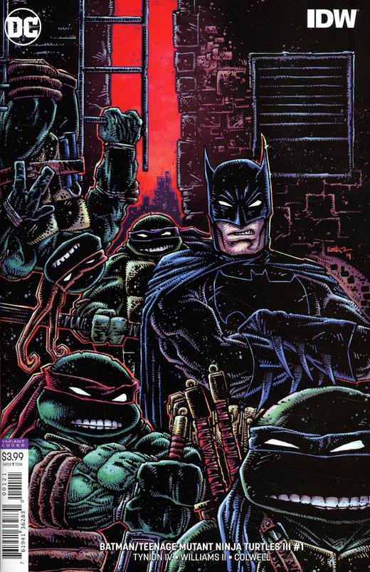 蝙蝠侠/忍者神龟 V3 斜线 Batman Teenage Mutant Ninja Turtles III（2019）变体 商品图5