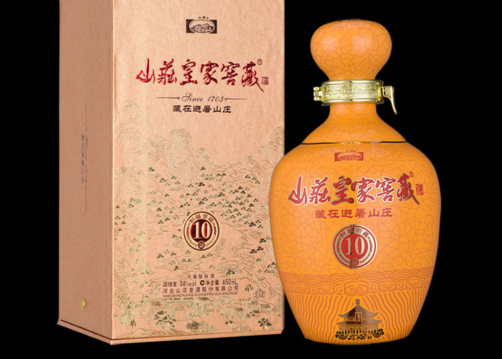 山庄皇家窖藏10 38度浓香型白酒 450ml 单瓶装