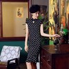 BJS-5903新款时尚复古雪纺少女旗袍波点裙改良鱼尾旗袍个性5903 商品缩略图3