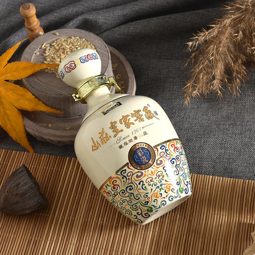 【酒厂直营】山庄皇家窖藏 彩瓷 38度浓香型白酒 450ml  单瓶装 商品图0