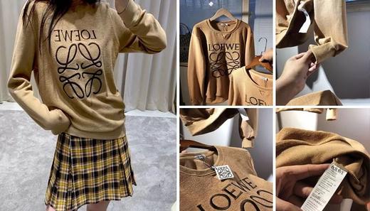 醉火单品！超爱！Lo*we羅意威19 秋爆款男女纯棉毛圈圆领卫衣！炒鸡显白！四季可搭 商品图0