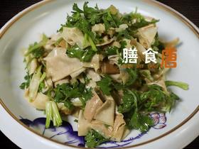 香菜拌锅巴皮