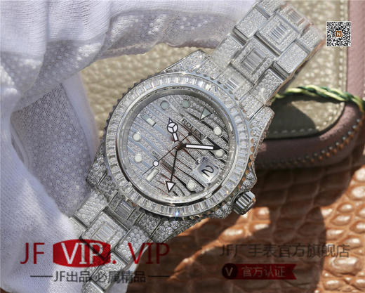 TW劳力士格林尼治型II的密镶钻特别款——ROLEX116769TBR-74779B完美还原史上最昂贵的劳力士满天星腕表。男士腕表，精钢表带， 商品图3