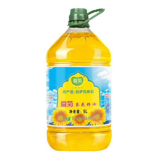 爱菊 哈萨克斯坦 食用油 二级压榨 葵花籽油 5L 商品图1