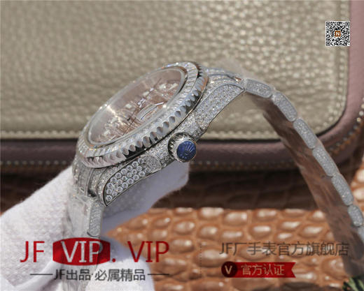 TW劳力士格林尼治型II的密镶钻特别款——ROLEX116769TBR-74779B完美还原史上最昂贵的劳力士满天星腕表。男士腕表，精钢表带， 商品图6