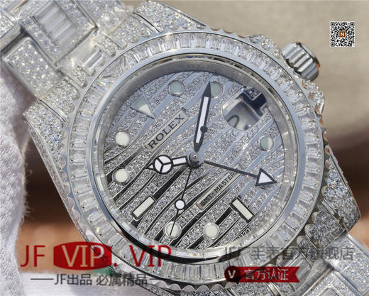 TW劳力士格林尼治型II的密镶钻特别款——ROLEX116769TBR-74779B完美还原史上最昂贵的劳力士满天星腕表。男士腕表，精钢表带， 商品图4