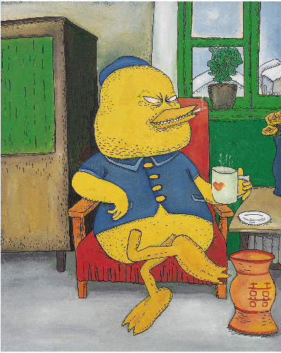 彭磊签名版画《悠闲的下午－嘎嘎》 商品图0