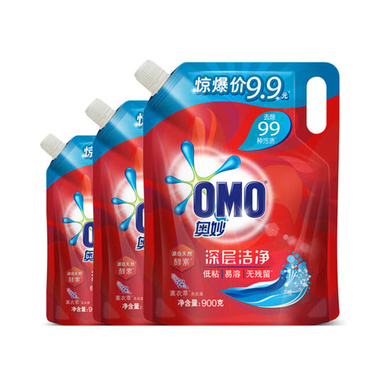 【亚欧超市】奥妙深层洁净 除菌除螨 洗衣液900g 商品图0