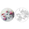 龚雪青工笔花鸟白描底稿-芙蓉花鲤鱼小品-多种白描尺寸可选-XQ08 商品缩略图0