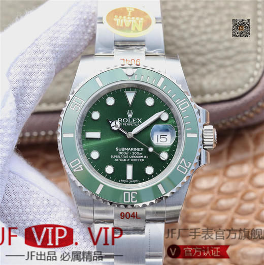 NAIL劳力士水鬼。男士腕表，精钢表带，自动机械机芯，密底。十大特色：1陶瓷圈：绿色陶瓷圈达到正品99% 的翠绿，黑水鬼达到100%无色差。 商品图1