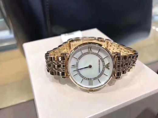 阿玛尼玫瑰金摩天轮女款手表 商品图0