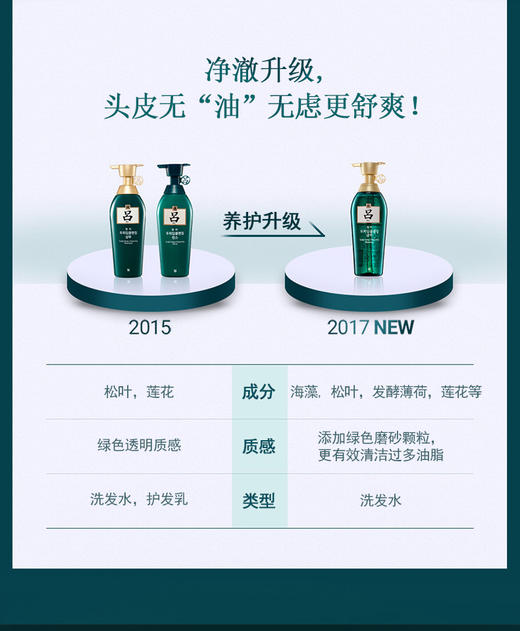 吕舒盈清润净澈控油洗发水500ml 商品图1