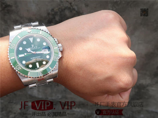 NAIL劳力士水鬼。男士腕表，精钢表带，自动机械机芯，密底。十大特色：1陶瓷圈：绿色陶瓷圈达到正品99% 的翠绿，黑水鬼达到100%无色差。 商品图11