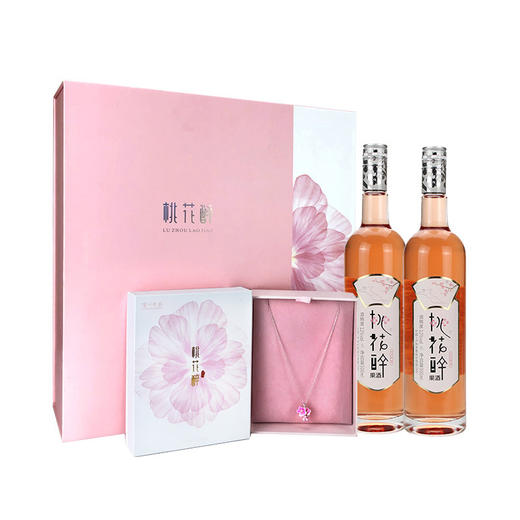 【泸州老窖酒名堂】12度 桃花醉项链款（2018版）500ml*2 商品图1