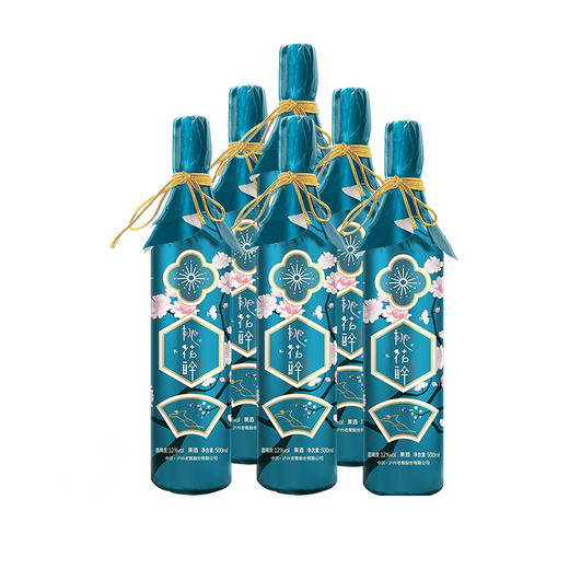 【泸州老窖酒名堂】12度 桃花醉（青色版）果酒 500ml*6 商品图1