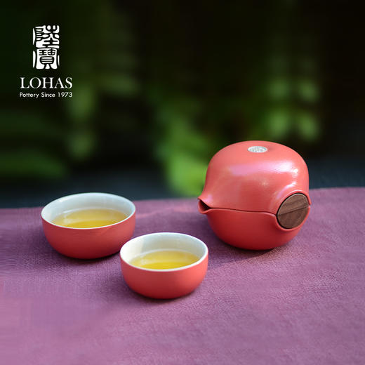 【LOHAS陆宝 开门见福喜从天降】德国设计金奖 茶具礼盒套装 茶礼陶瓷茶具送礼自用高端功夫茶具套组当代人文美学茶壶茶杯茶盘旅行组快客杯套组节日伴手礼陶瓷茶具【台湾陆宝】 商品图2