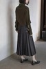 Margaret Howell 19AW 深灰细格纹褶皱半裙 商品缩略图3