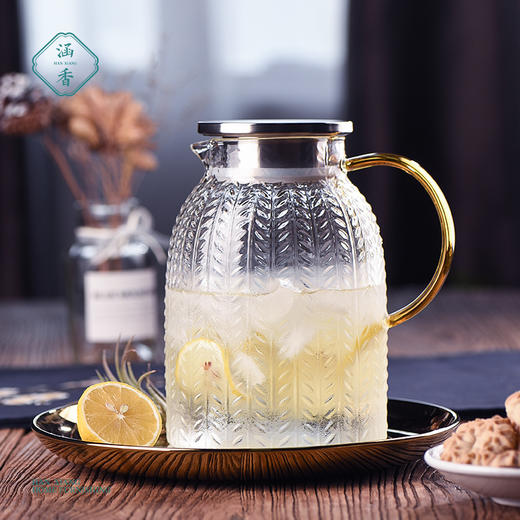 茶壶-凉水壶-玻璃麦穗凉水壶 商品图0