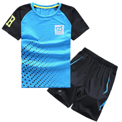 YYL-WN1973新款儿童短袖速干童装男童夏装运动短裤两件套TZW 商品图4