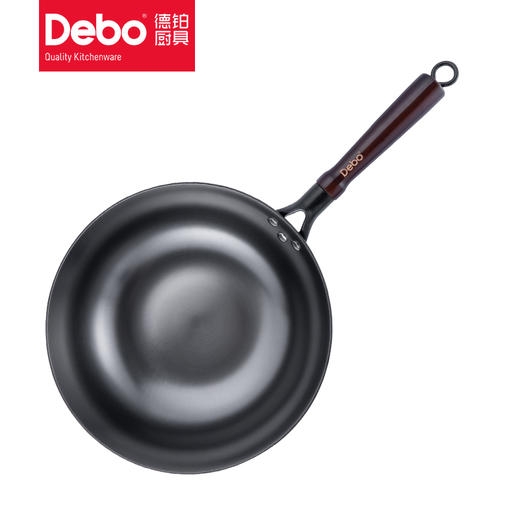 Debo德铂老铁锅老式铁锅家用炒锅无涂层炉灶通用炒锅 商品图5