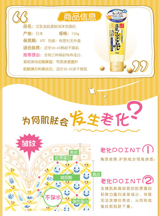 莎娜豆乳美肤洁面乳 150g 商品图1