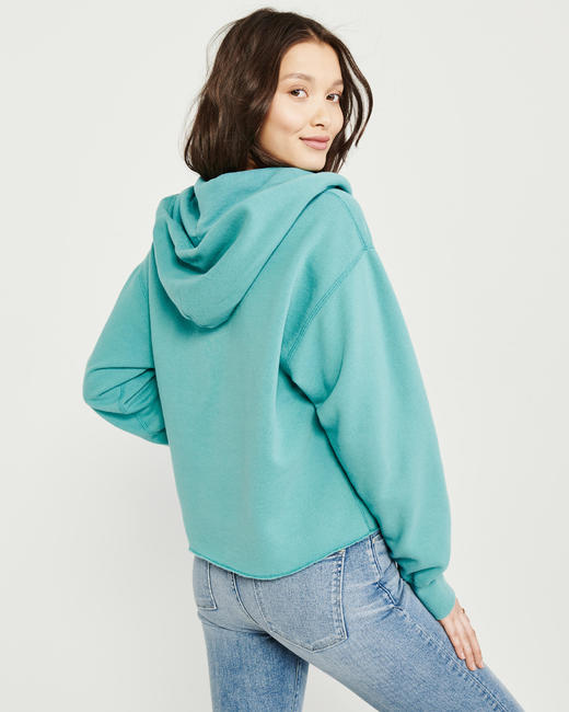 断码特价！AF女款Tiffany蓝拉链连帽卫衣 商品图4