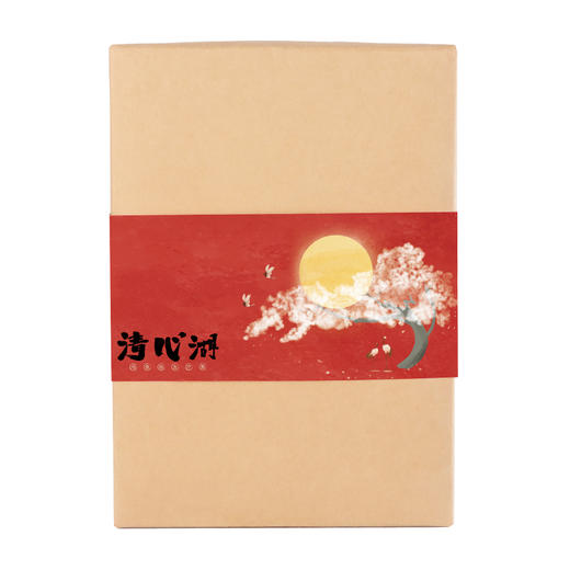 19年 月饼礼盒：6粒装 预售9.5开始发货清心湖黑芝麻五仁*2 XO松茸*2 腰果海苔素肉松*2送礼健康无添加 商品图5
