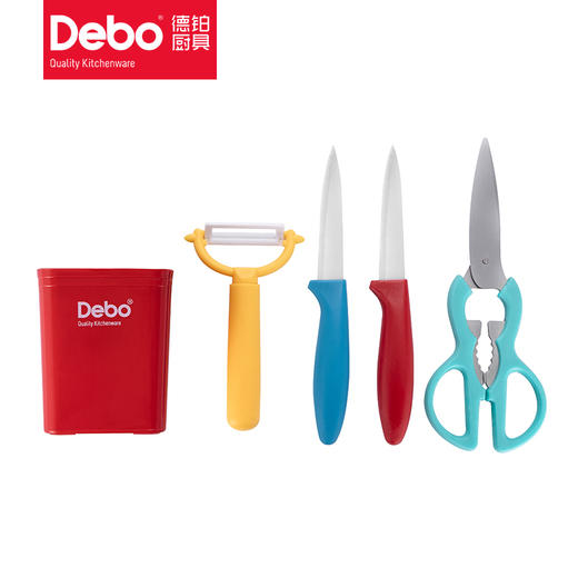 Debo德铂萨曼塔水果刀不锈钢瓜刨组合5件套 商品图2