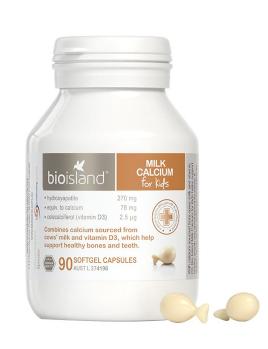 【保税仓】澳大利亚Bio Island 婴幼儿液体乳钙软胶囊 90粒 商品图0