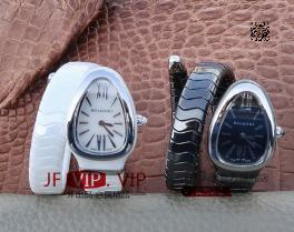 BV宝格丽SERPENTI系列白色陶瓷与黑陶瓷腕表以精美蛇形向众人展现时尚奢华之美。表圈处镶嵌切割美钻，精美奢华 商品图10