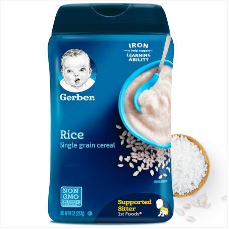 【保税仓】美国Gerber嘉宝1段大米米粉 227g 宝宝辅食 商品图0
