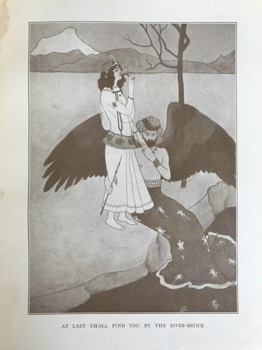 约1910年 鲁拜集 吉尔伯特·詹姆斯14幅插图 漆布面精装大32开 商品图10
