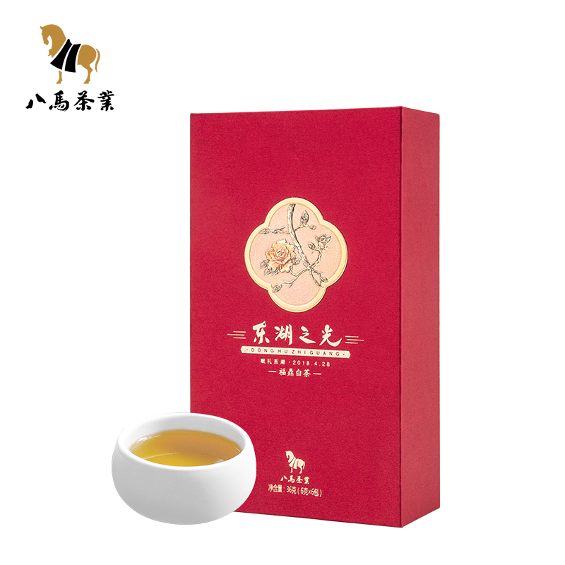 八马茶叶|东湖之光品鉴版·福鼎白茶白牡丹茶叶 36g