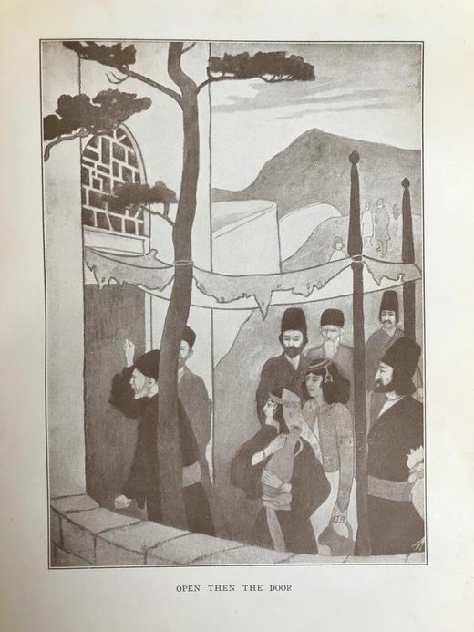 约1910年 鲁拜集 吉尔伯特·詹姆斯14幅插图 漆布面精装大32开 商品图6
