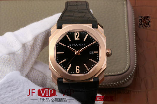 宝格丽 OCTO系列101963腕表，表径41X10mm，100%进口316L精钢表壳使用cnc数控机床精雕细琢，搪瓷表盘经过十几道工序制作而成，面和底采用蓝宝石玻璃，不惜代价还原正品！ 商品图0