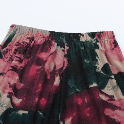 LF-1656夏季新款女裤竹节丝花裙裤 商品图1
