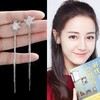 【两对装】防过敏耳钉耳环雪花长款韩版个性学生可爱简约网红耳坠 商品缩略图5