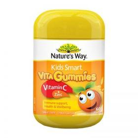 【保税仓】澳洲Nature's Way佳思敏 维生素C+锌软糖 60粒（新包装）
