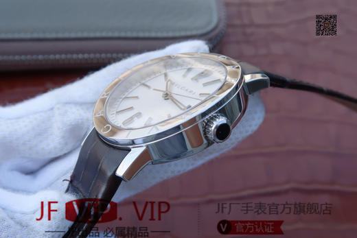 TW宝格丽BVLGARI BVLGARI SOLOTEMPO系列102056中性腕表（AISI316L精钢表壳搭配意大利进口小牛皮表带，蓝宝石玻璃 商品图9